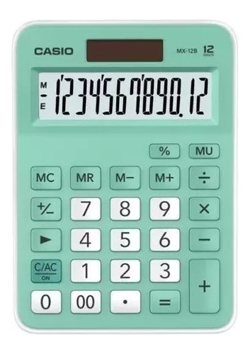 Calculadora Escritorio Casio Mx-12b Verde