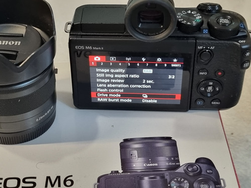  Canon Eos Kit M6 Mark Ii + Lente 15-45mm Is Stm Mirrorless