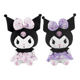 Peluche Kuromi Lovely Purple My Melody Excelente Calidad2pcs