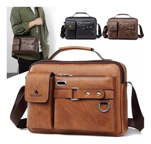 Bolso Ejecutivo De Piel Sintética For Hombre Yy