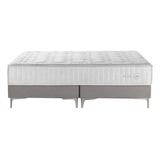 Sommier Europea Rosen Pearl  Súper King De  200cmx200cm Gris Con Base Dividida