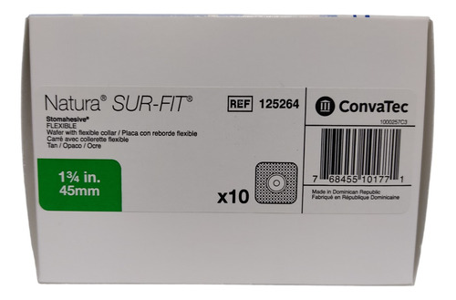 10 Placa 45 Mm Ostomia Natura 125264, Convatec