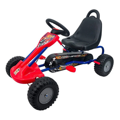 Go Kart Apache Carrito Pedales De 3 A 6 Años Color Rojo | Meses sin interés