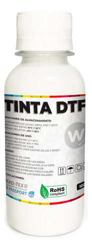 Tinta Para Dtf 100ml Premium Tinta Textil Direct To Film