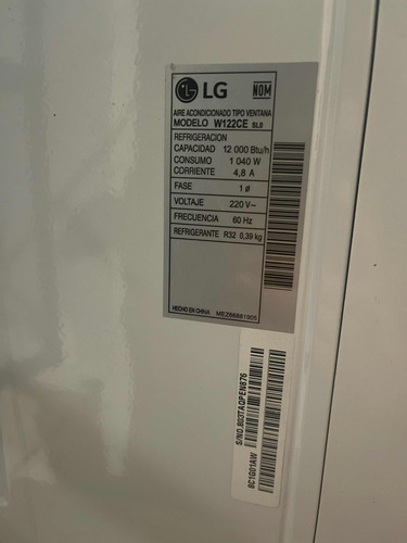 Aire Acondicionado Marca LG