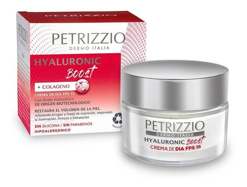 Crema De Día Fps 15 Hyaluronic Boost  |  Petrizzio | Todo Tipo De Piel