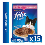 Purina Felix Sachet Gatito Carne 85gr X15 Und | Mdr