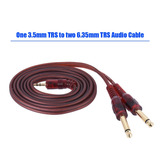 Cable Estéreo De 1.5m De Instrumento Con Enchufe Doble