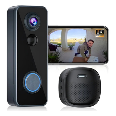 Wireless Doorbell Camera Kamep 2k Hd W\u002F Chime & Alexa\u002Fgoogle | Meses sin interés