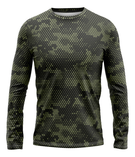 Remera Manga Larga Camuflada Mod 1