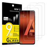 Mica Protectora De Pantalla Para Galaxy A70 Resistente 3 Pz