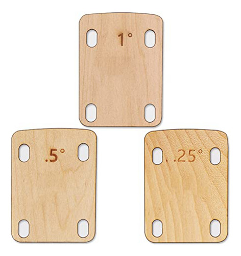 Cuñas Para Cuello De Guitarra, De Madera De Arce Maciza, 3 U