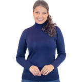 Blusa Cacharrel Feminina Lã Trico Tricot Gola Alta Atacado