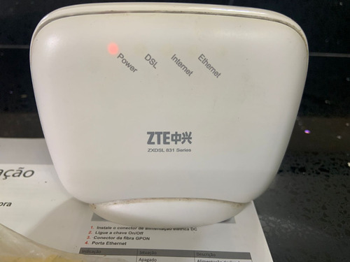  Roteador Modem Wi-fi Zxdsl 831 Series Completo Com Garantia