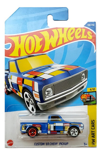 Custom 69 Chevy Pickup Hot Wheels Pop Art