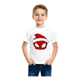 Playera Spider- Man Gorro Navidad Diseño 856 Playeras Beloma