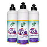Kit Mais Cor Kamaleão Color Shampoo + Condicionador + Creme