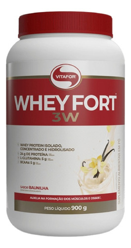 Whey Fort Vitafor 900g Baunilha