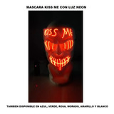 2 Máscara Luz Led Naranja Purga Kiss Me Purge Disfraz