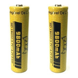 Bateria18650 Li-ion  9800mh 4.2v Lanterna Tática Led (2x)