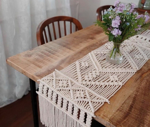 Camino De Mesa / Pie De Cama En Macramé / Table Runner