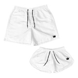 Kit Mozão Conjunto Short Casal Praia Reveillon Branco Oferta