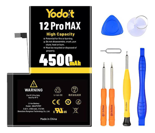 Batería Para iPhone 12 Pro Max 4500mah Tools Alta Capacidad