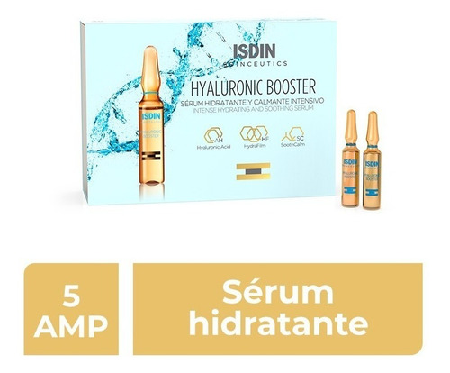 Isdin Isdinceutics Hyaluronic Booster Serum Hidratante 5 Amp Tipo De Piel Seca