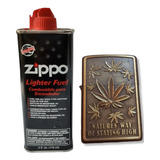 Kit Zippo/ Gasolina Y Encendedor Tipo Zippo 