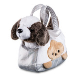 Pelúcia Cutie Handbags Beagle Prata Multikids - Br1714