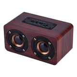 Mini Altavoz Bluetooth Portátil De Madera Estéreo Inalámbric