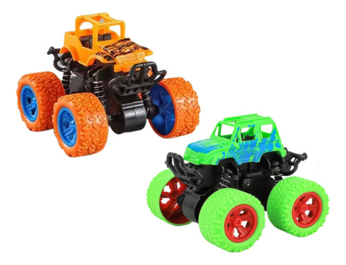 Monster Truck Duo 1:36 Scale, 360° Giratorio, Par