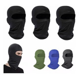 3 Pack Balaclava Pasamontañas Tacticos Bandana Moto Buff Color Negro3