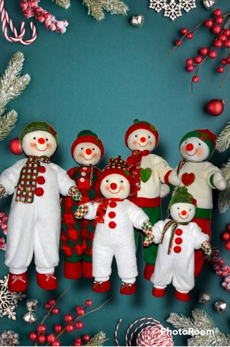 Hermosos Muñeco De Nieve Navideño 95 Cms