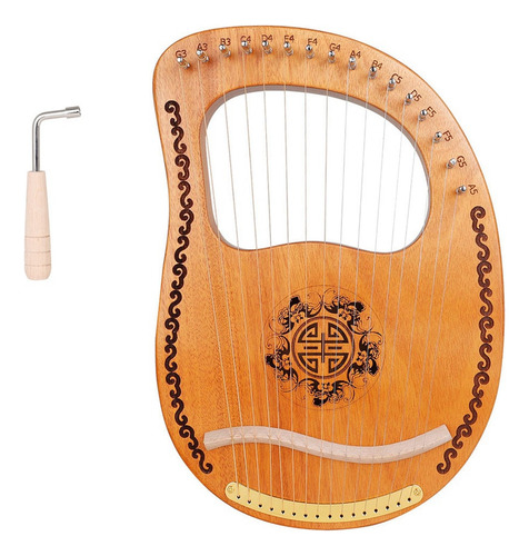 Arpa Lyre Para Principiantes De 16 Cuerdas, Pequeña, Portáti