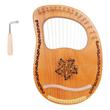 Arpa Lyre Para Principiantes De 16 Cuerdas, Pequeña, Portáti