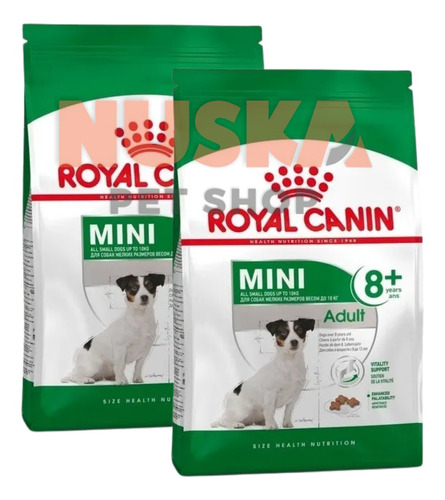 Royal Canin Perro Mini Adult 8+ 3 Kg  X 2 Unidades Nuska