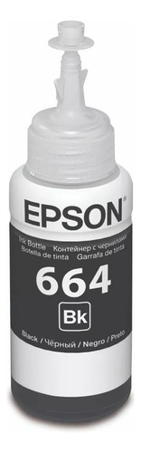 Tinta Epson Original T664 L355 L380 L395 L495 L1300 Negra
