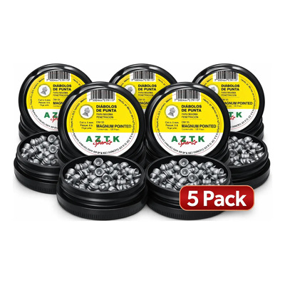 Diábolo AZTK Magnum Pointed Cal. 5.5 mm Plomo 1g Pack 600 Disparos | Meses sin interés