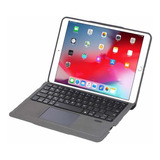 Capa C/ Teclado Para iPad 8ª Geração Com Mouse Via Bluetooth