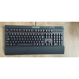 Teclado Mecanico Corsair Vermelho 68k, Com Luz Vermelha