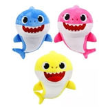 Pack 3 Lindos Peluche Baby Shark 25cm 