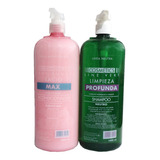 Shampoo Neutro + Acondicionador Lacio Cosmetics Line X 1 L.