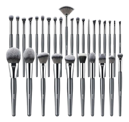 Set 30 Brochas Beili Gris Azulado Original Maquillaje Pb30