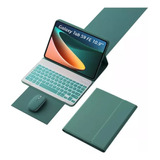 Capa + Teclado Iluminado + Mouse Para Galaxy Tab S9 Fe