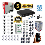 Kit Camara De Seguridad Dahua Dvr 16ch 5mp+ 16 Cám 5mp+ 2tb