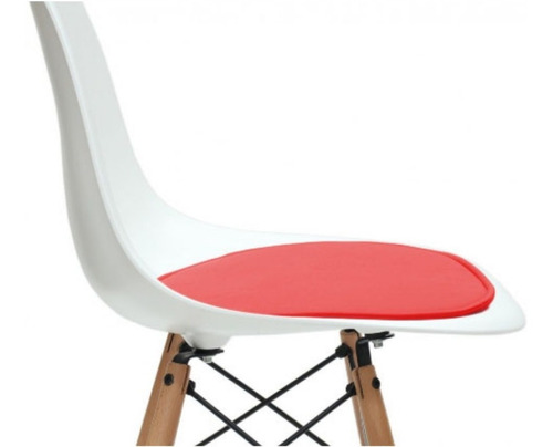 Almohadon Silla Eames Eiffel Patas De Madera Hormiga 