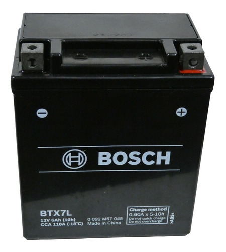 Bateria Para Moto Ytx7l-bs Bosch 12v 6ah