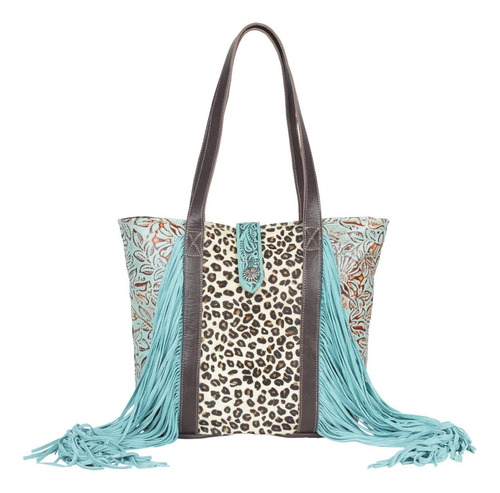 Bolso Myra Bolso Ocean Current En Piel Y Cabello S-4341