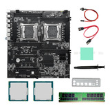 Placa Base X99 De Doble Cpu, 2 Procesadores Xe5 2620 V3 Y M